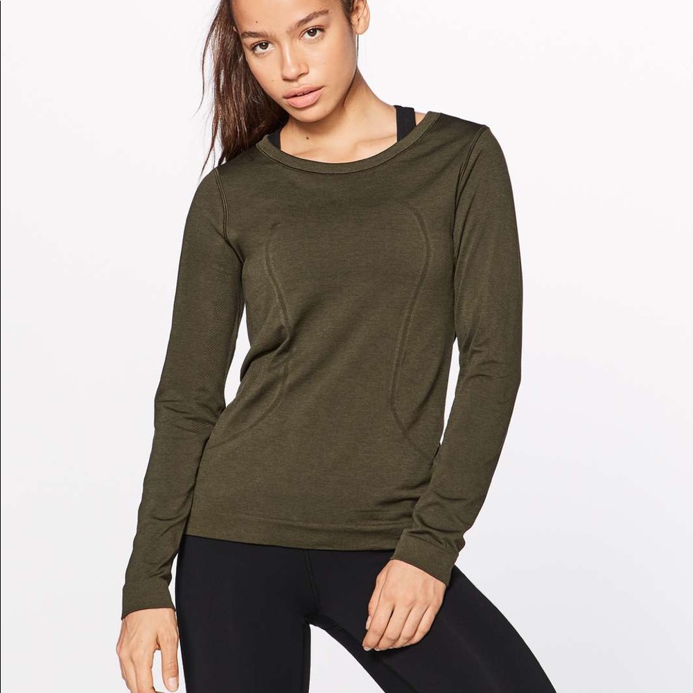 Swiftly Tech Long Sleeve Breeze (Relaxed Fit) - Dark Olive